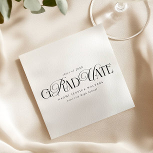 Elegante Typografie Old Money Abschluss Serviette