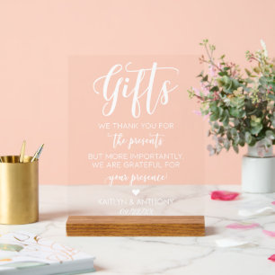 Elegante Typografie Script Minimalistische Hochzei Acrylschild
