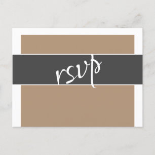 Elegante Typografie UAWG Menü Choise Einladungspostkarte