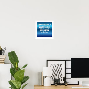 Elegante Typografie Wall Art - Inspirierend Zitatp Poster