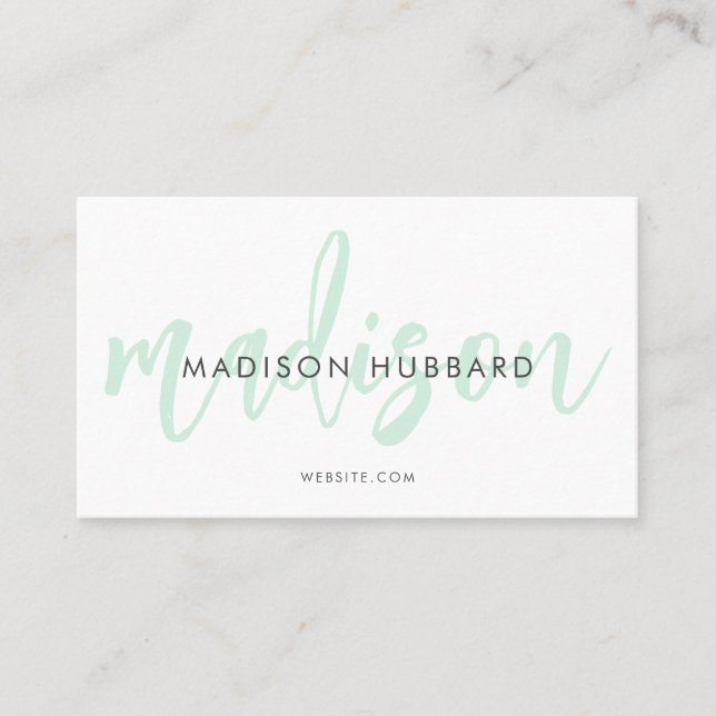 Elegante Typografy Business Cards Visitenkarte (Vorderseite)