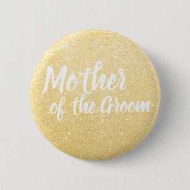 Elegante u. moderne GoldGlittermutter des Button