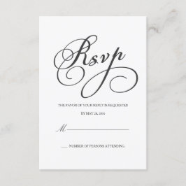 Elegante UAWG | Antwortkarte RSVP Karte
