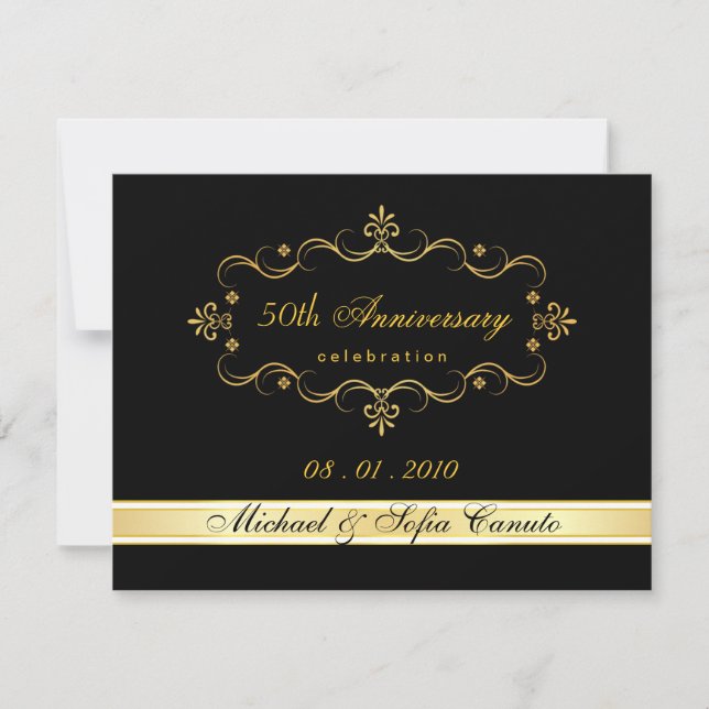 Elegante UAWG-Antwortkarten - Benutzerdefinierte A RSVP Karte (Vorderseite)
