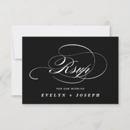 Elegante UAWG Hochzeitskarte RSVP Karte
