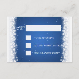 Elegante UAWG Magie Sparkasse RSVP Karte
