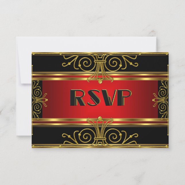 Elegante UAWG Rote Kirche Santa Maria delle Grazie RSVP Karte (Vorderseite)