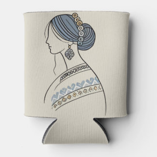 Elegante ukrainische Volkskunst kann kühlen Dosenkühler