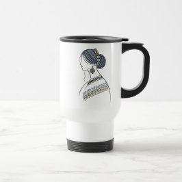 Elegante ukrainische Volkskunst Reisebecher