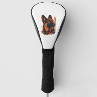 Elegante und kaninisch-graue deutsche Hirten Golf Headcover
