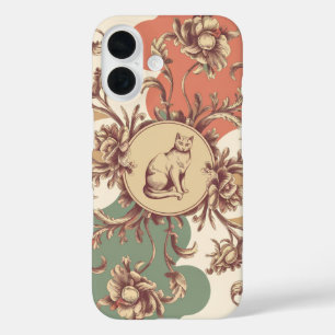 Elegante und künstlerische Darstellung einer Katze iPhone 16 Hülle