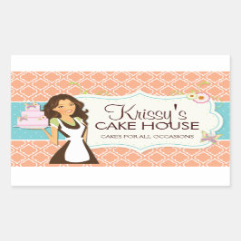 Elegante und lustige Bäckerei Box Stickers