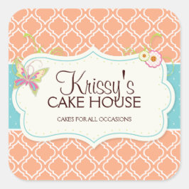 Elegante und lustige Bäckerei Box Stickers