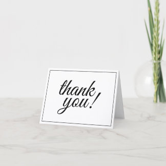 Elegante und luxuriöse "Danke!"-Postkarte Karte