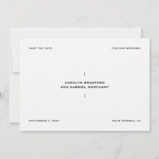 Elegante und Minimalistische Save the Date Karte