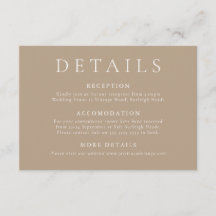 Elegante und moderne, blassgelbe Taupe Hochzeitsde