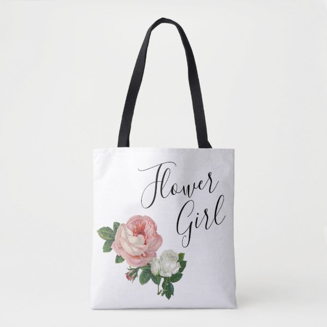 Elegante und moderne Blume Rosenmädchen Blume Tasche (Vorderseite)