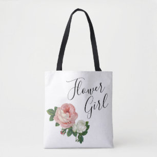 Elegante und moderne Blumen rosa Rosen Blumenmädch Tasche