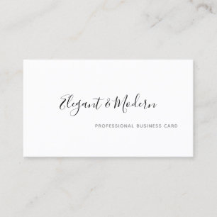elegante und moderne Handschrift beruflich Visitenkarte