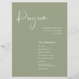 Elegante und moderne Hochzeit im Grünen Programm