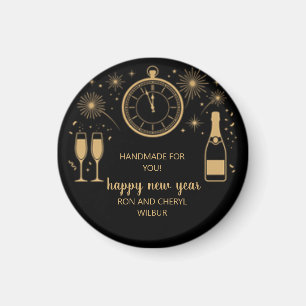Elegante und moderne Silvester-Party-Magnet Magnet