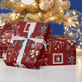 Elegante und moderne Weihnachtsdekorationen Geschenkpapier