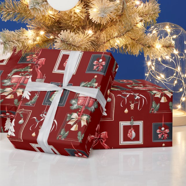Elegante und moderne Weihnachtsdekorationen Geschenkpapier (Feiertage)