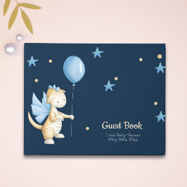 Elegante und Niedliche Baby Dragon Boy Babydusche Gästebuch