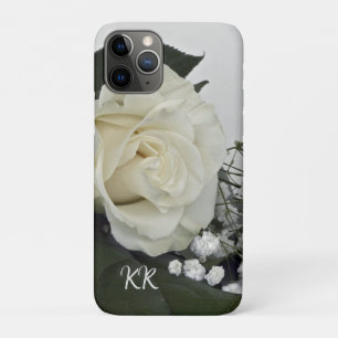Elegante und romantische Weißrosen Personalisiert Case-Mate iPhone Hülle