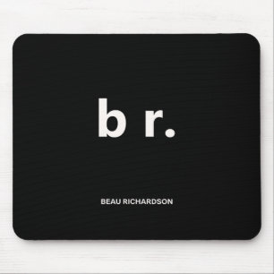 Elegante und schlanke schwarze QR-Code-Mauspad Mousepad