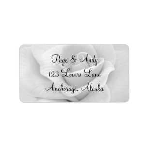 Elegante und stilvolle Hochzeit Adressaufkleber