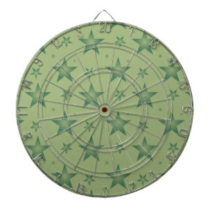 Elegante und stilvolle Olive Stars auf dem Sage Gr Dartscheibe