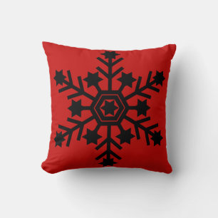 Elegante und stilvolle Snowflake Weihnachten Kissen