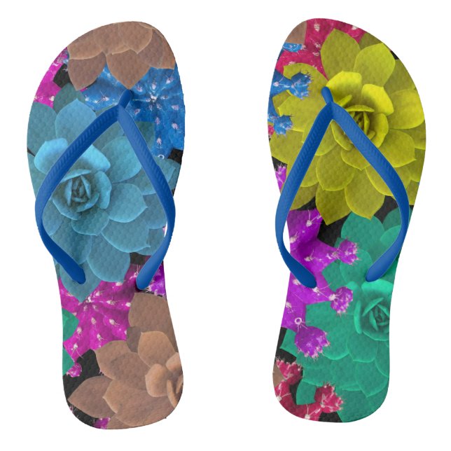 Elegante und stilvolle Wasserfarben Design Flip Flops (Fußbett)