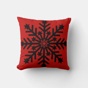 Elegante und stilvolle White Snowflake Weihnachten Kissen
