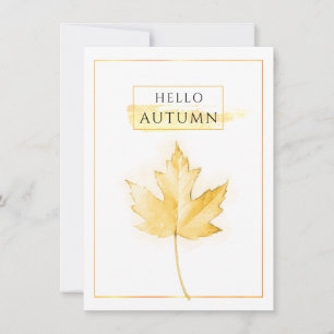Elegante und trendy Goldene Herbstleaf Zeichnend K