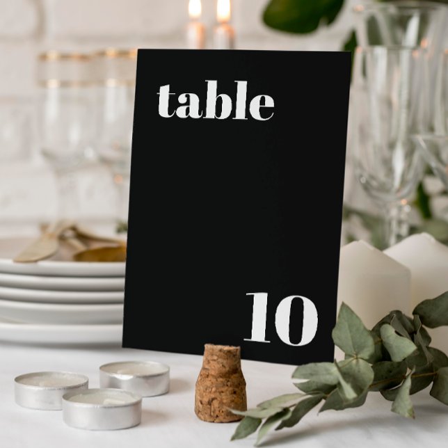 Elegante und trendy Wedding Tischnummer (Von Creator hochgeladen)