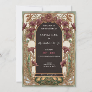 Elegante und violette Calla-Lilien-Kunst im Jugend Einladung