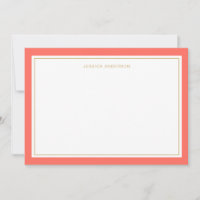 Elegante und weibliche Cora Gold-Grenze Personalis