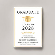 Elegante Uni Gold Abschluss