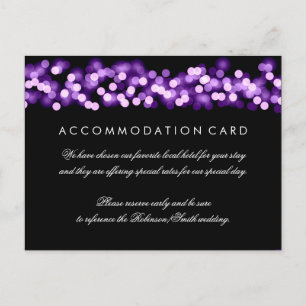 Elegante Unterkunft Lila Hollywood Glam Postkarte
