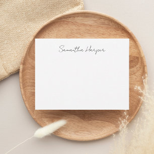 Elegante Unterschriften-Schrift Namens-Notizkarte Mitteilungskarte