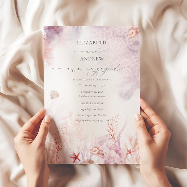 Elegante Unterwasser-Verlobung Einladung (Von Creator hochgeladen)