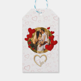 Elegante Valentine, Liebe, Jubiläum Rotes Herz Geschenkanhänger