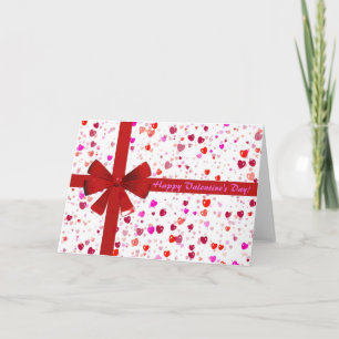 Elegante Valentinstag-Grußkarte Feiertagskarte