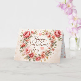 Elegante Valentinstag-Karte Karte