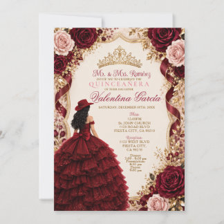 Elegante Vaquera Sweet 15 Quinceañera-Einladung Einladung