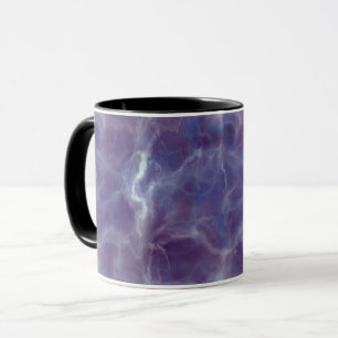 Elegante Veilchen-Marmor-Muster-Tasse Tasse