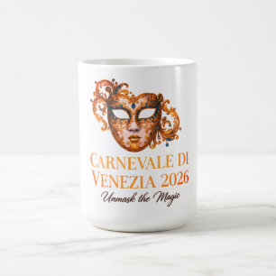Elegante venezianische Maske Keramik-Tasse Kaffeetasse