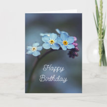 Elegante Vergissmeinnicht-Blumen Alles Gute zum Ge